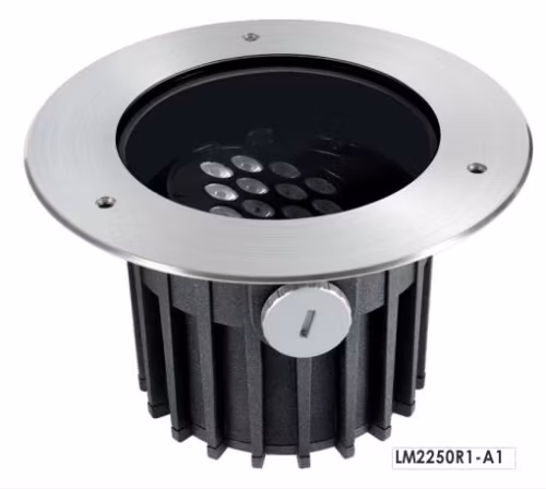 Inground LED Outdoor Light Dia250mm with Beam Angle Adjustable by External Knob