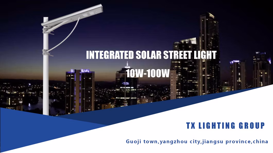 All-in-One Integrated Outdoor Garden LED Solar Street Lamp with Motion Sensor