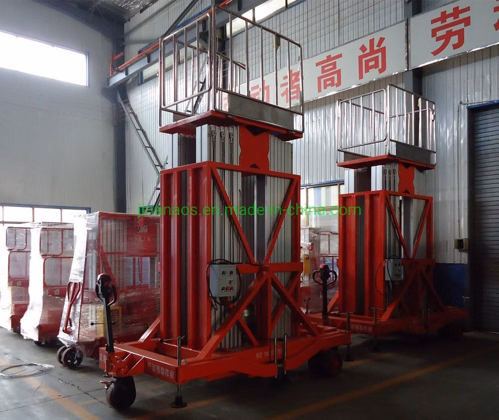 10m Hydraulic Scissor Lift Table Aluminium Mast Structure