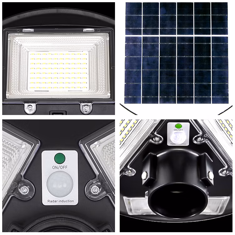2024 Great Solar Decoration Hot Sale UFO Shape Power Garden Street Lamp with Pole 150W 250W 300W Solar Street Light
