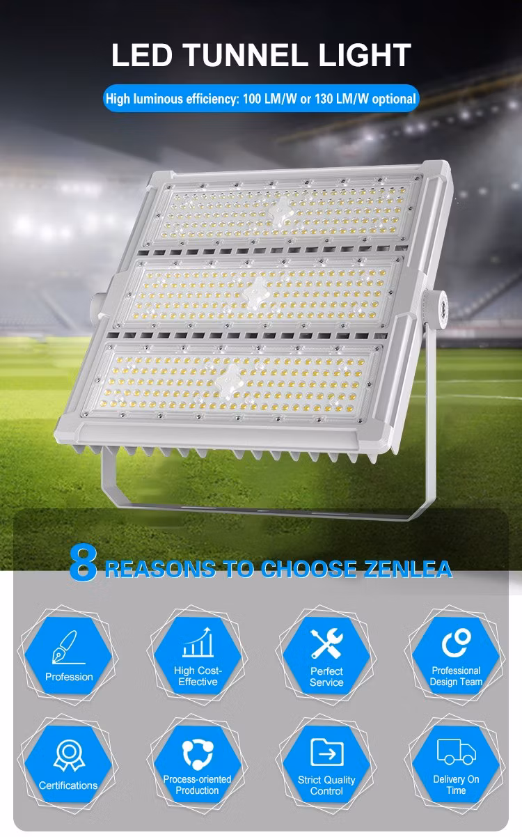 Stadium Lighting Outdoor IP65 Waterproof 150W 200W 250W 300W 400W 500W 600W 700W 800W 900W 1000W 1200W LED High Mast Flood Light