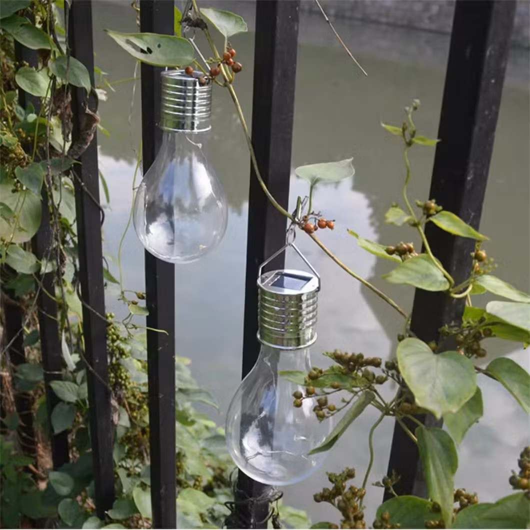 Outdoor Solar Colorful LED Bulb Lights - Festive Hanging Decoration for Garden &amp; Patio