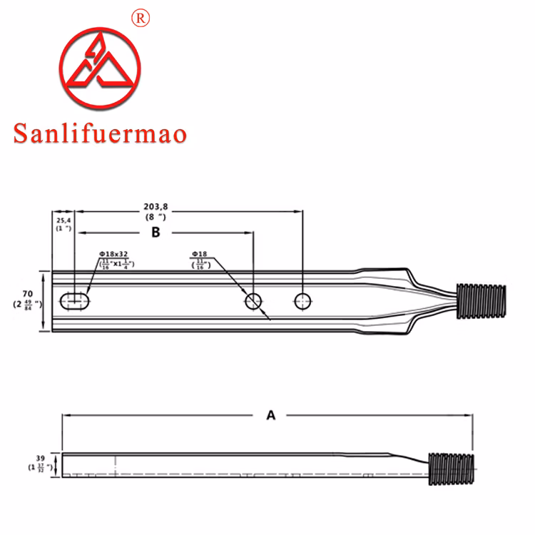 Forging Hot-DIP Galvanized Steel Offset Pole Top Pin