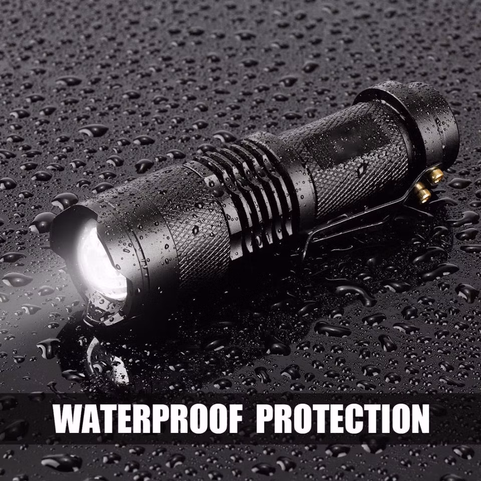Pocket Aluminum AA Battery 395nm Ultraviolet Zoomable LED UV Flashlight Torch