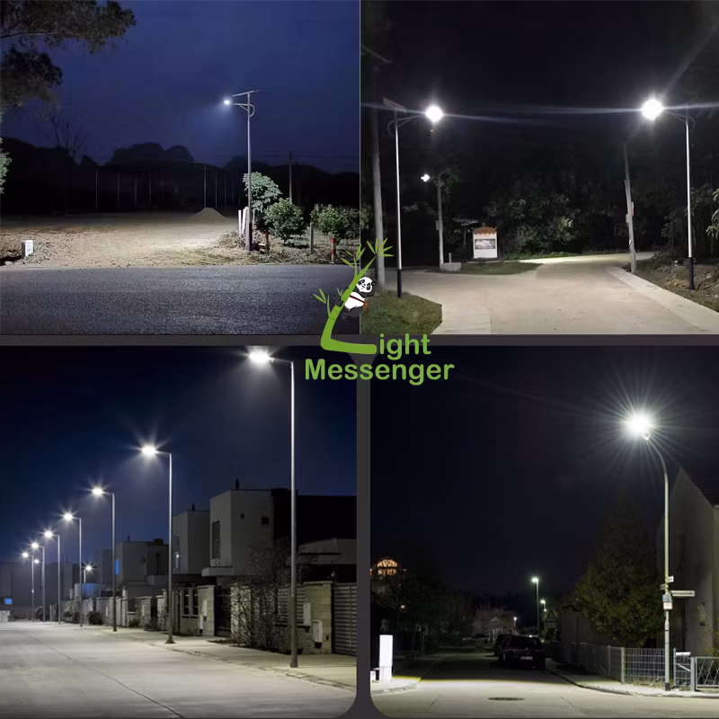 Light Messenger High Bright Solar LED Street Solar Light 50W 100W 200W 300W Split Lamp Post Best Outdoor Garden Powered LED Solar Street Lighting