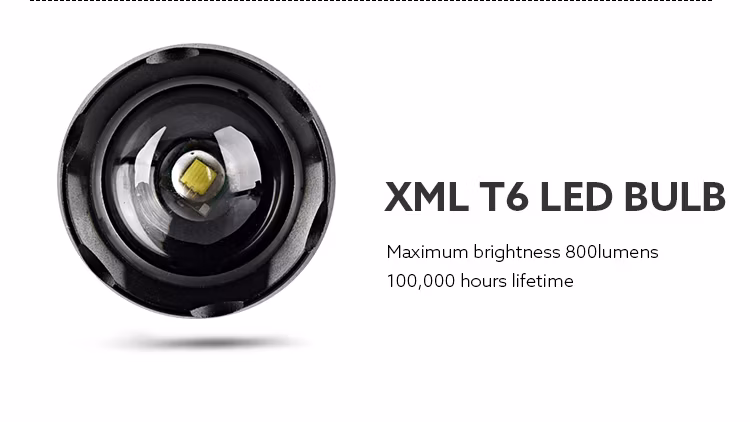 Brightenlux Most Professional Tactical Flashlight Super Bright 500lm LED Flashlight Zoom Flashlight Torch Aluminum Alloy IP44 Waterproof