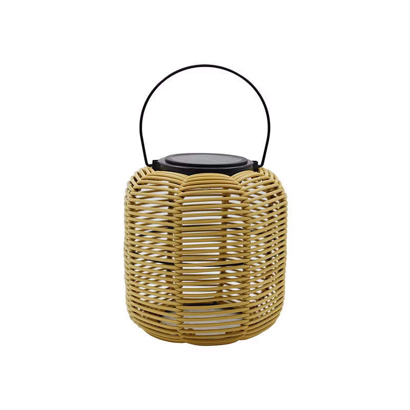 HTC Solar Outdoor Bamboo Woven Hand Lanterns, Courtyard Decoration Chinese Retro Garden Lanterns4
