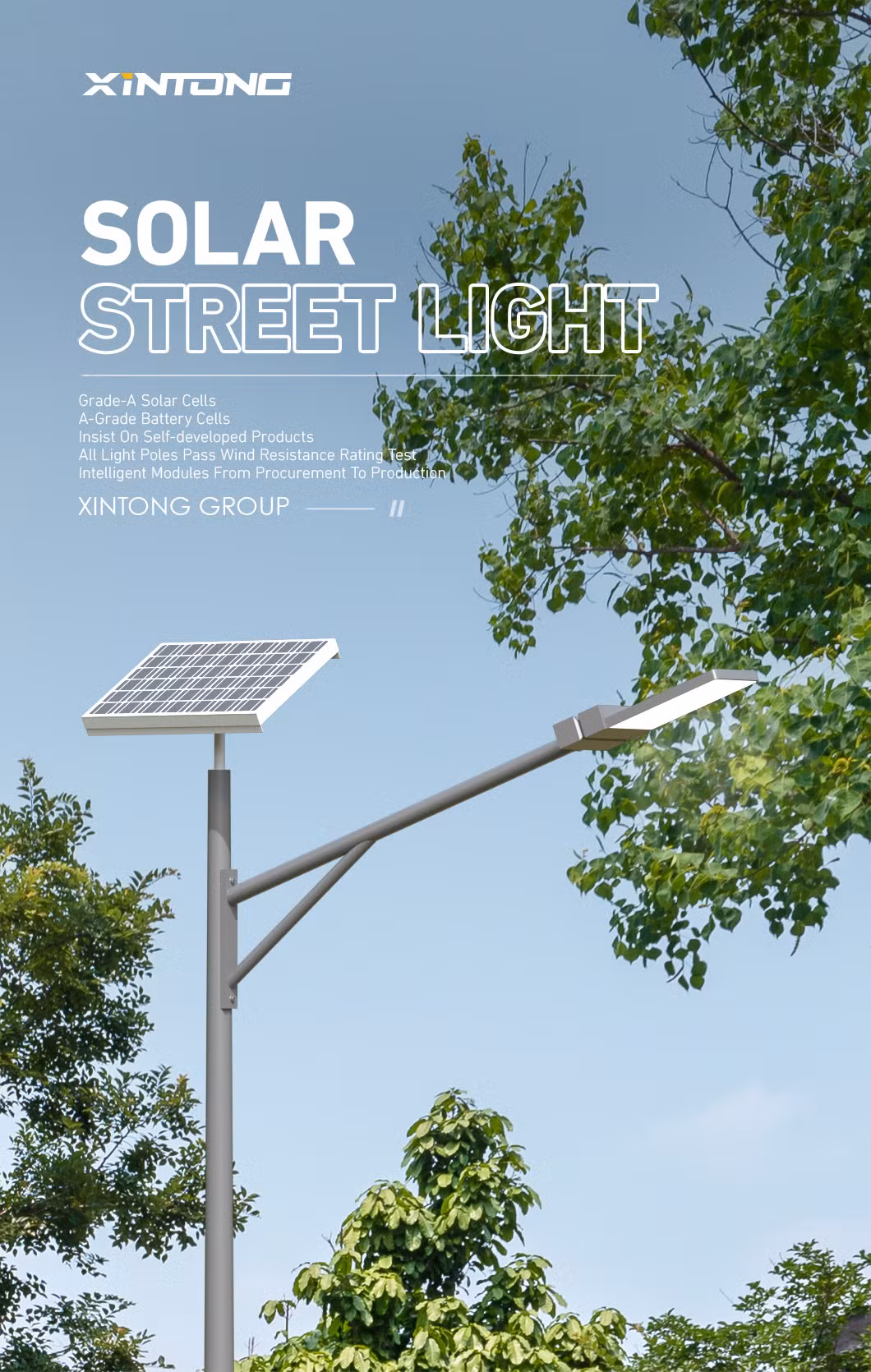 Hot-DIP Galvanized 5years Solar Street Lamp with Motion Sensor Light
