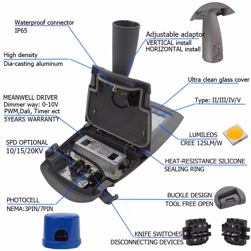 Professional Outdoor Light 150W All in One LED Street Light