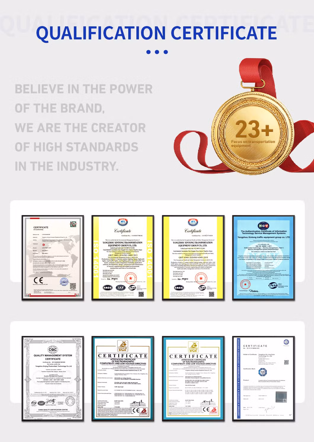 Aluminum 50m Xintong Packing by Cloth; Shipping Truck LED Street Light High Mast