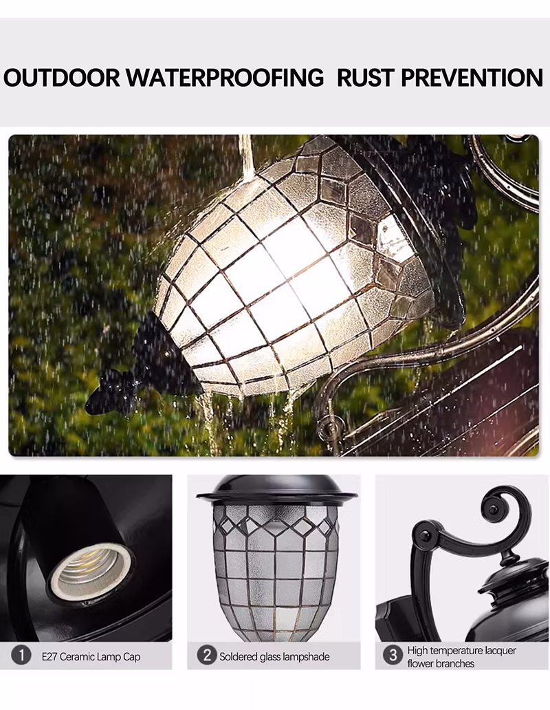 Factory Cheap Modern Landscape Post Top Street Lamp 3m 30W Outdoor LED Garden Lighting Pole Lights LED Lamp