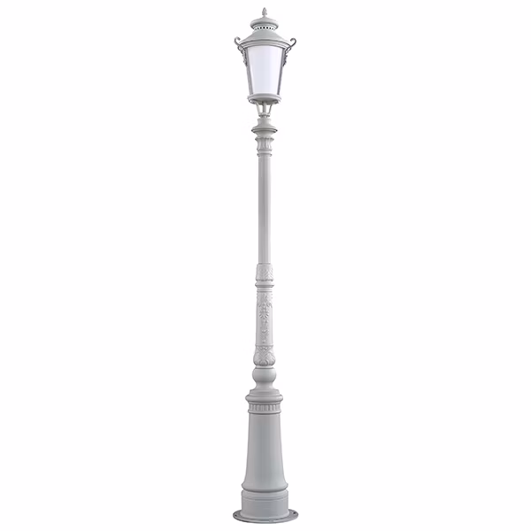 Customized 4000mm Garden Decorative Lighting Column Street Lighting Anti Rust Lamp Post