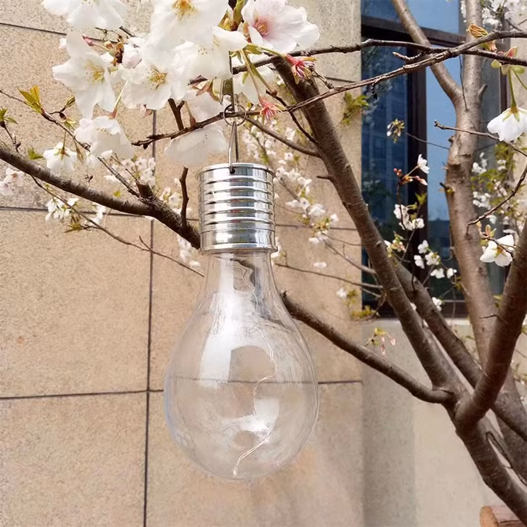Outdoor Solar Colorful LED Bulb Lights - Festive Hanging Decoration for Garden &amp; Patio