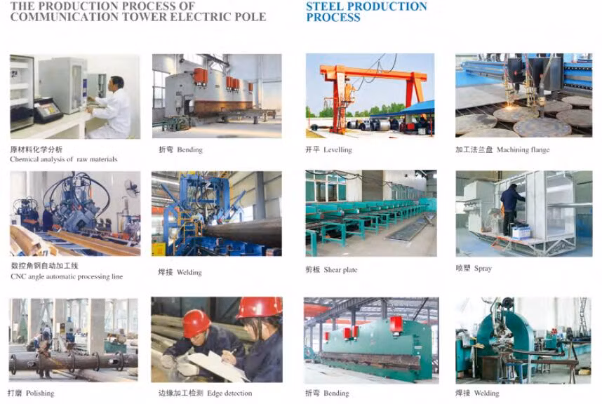 Tapered Galvanized Lamp Posts for Metal Halide Lamps