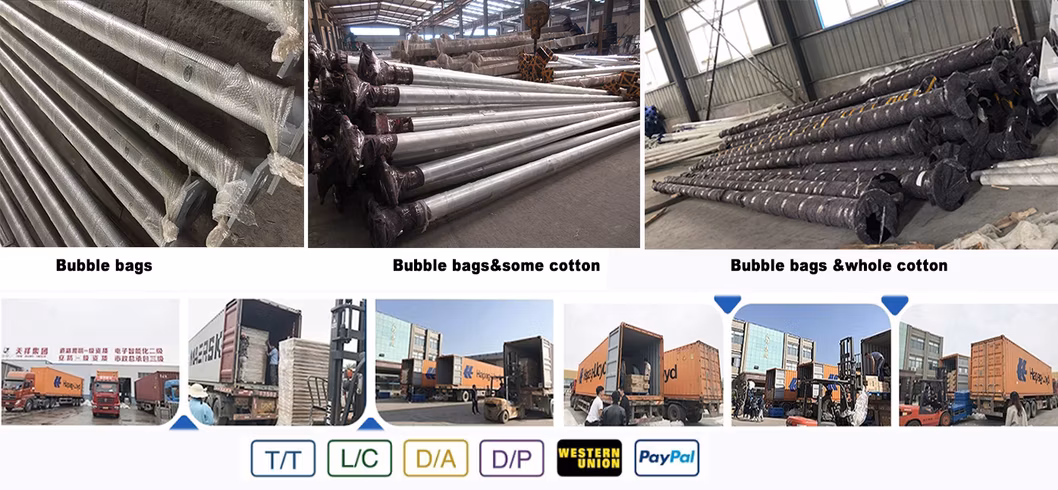 Galvanized Steel Used Street Lamp Post Square Post