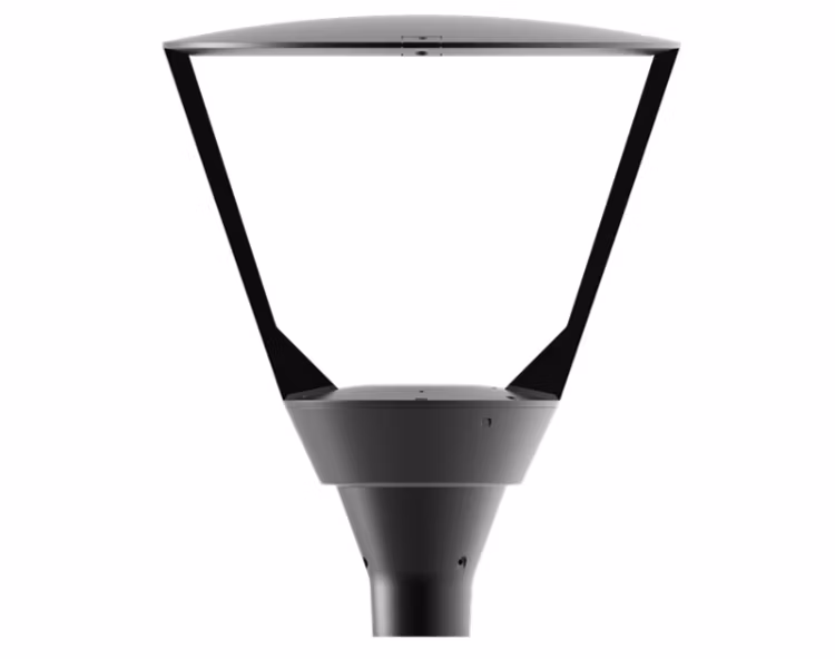 AC 100-277V Outdoor Lighting IP65 Smart Plaza Luminaire LED Post-Top Lantern