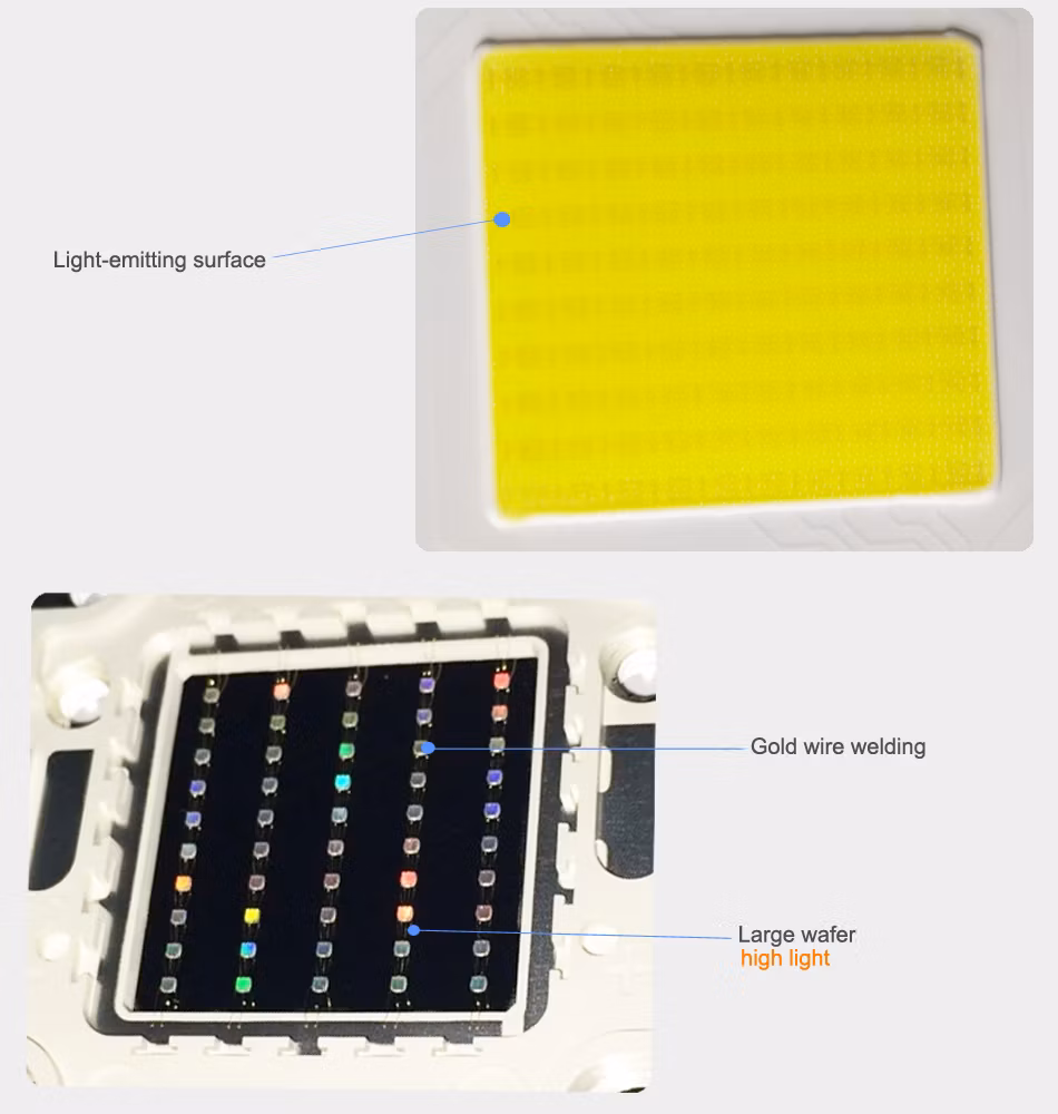 50W COB Chip Cool White 6500K LED Light