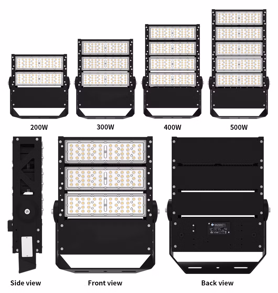 High Brightness Stadium Lighting High Mast LED Flood Light 300W 400W 500W IP65