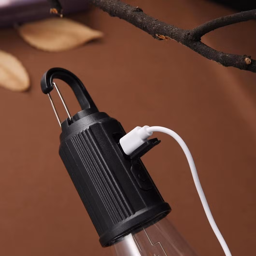 Factory Wholesale Camping Lantern with 3 Lighting Modes Hanging Tent Light Bulbs with Clip Hook for Camping