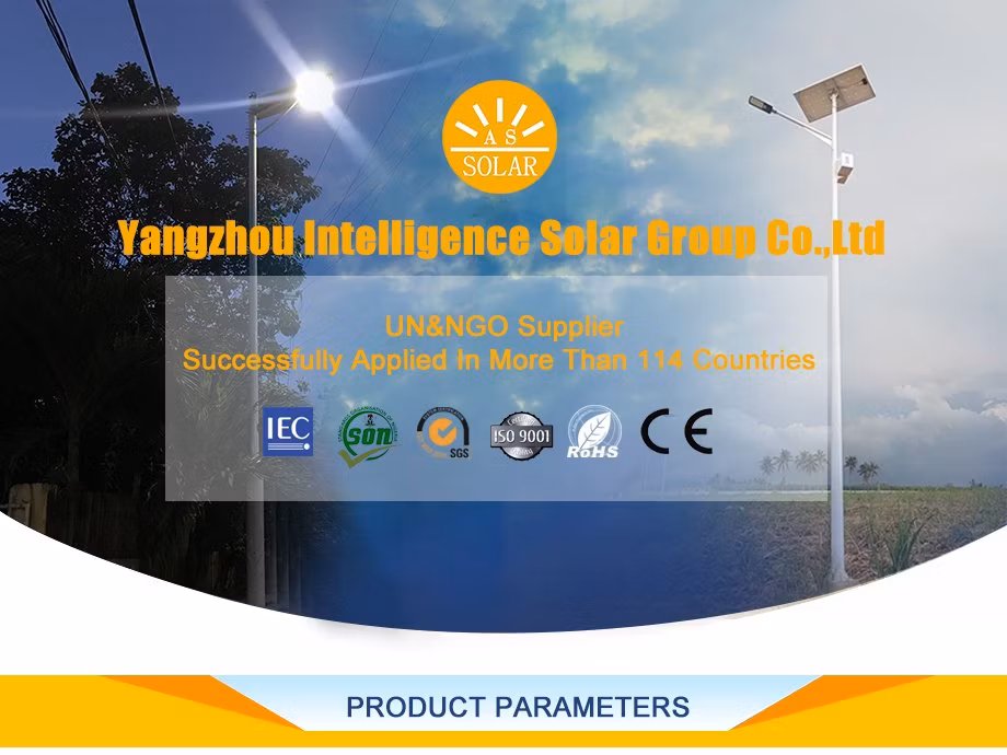 as Solar Good Price 8m 60W LED Solar Street Light LED Street Lamp