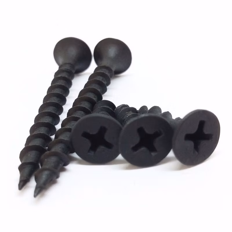 Bugle Head Black Coarse Thread Drywall Screws Coarse Thread Drywall Tornillos
