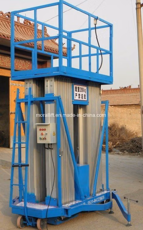 Hydraulic Aluminum Alloy Mast Work Platform Lift