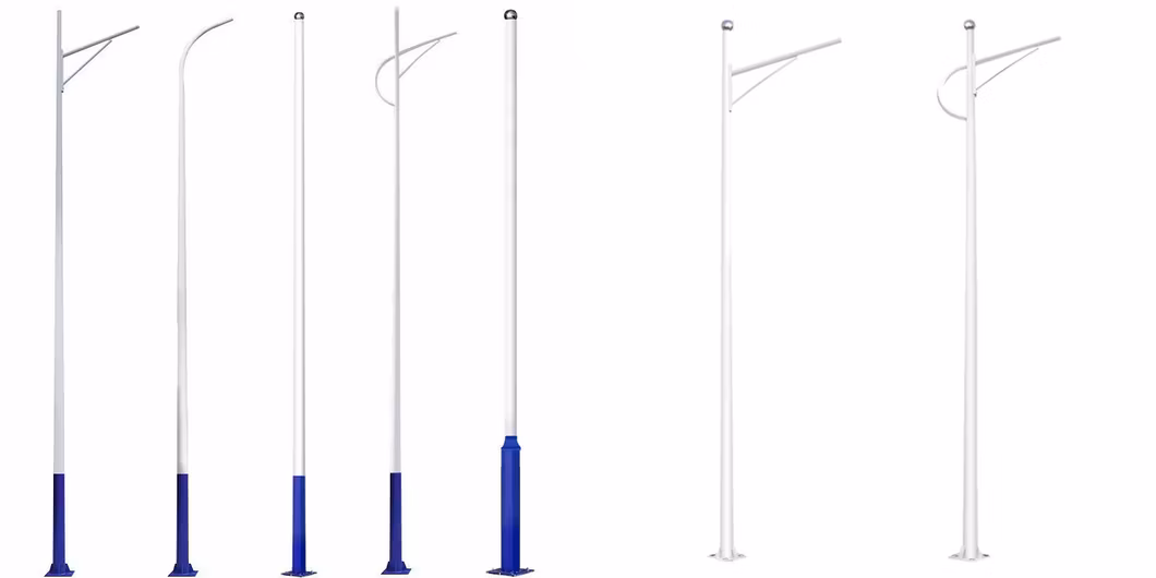 Outdoor Customized Aluminum Decorative Stainless Steel Light Pole