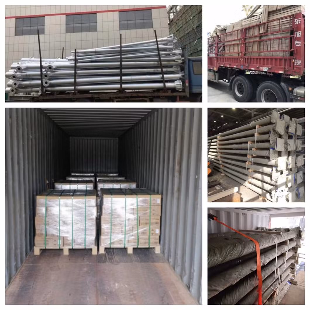 Q235 15m to 18m High Mast Steel Street Light Pole 25m Galvanized High Mast Flood Lighting Poles for South Africa