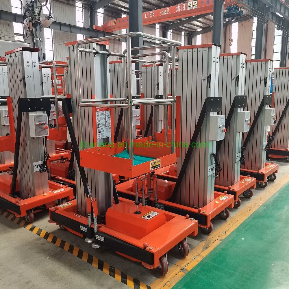 10m Hydraulic Scissor Lift Table Aluminium Mast Structure