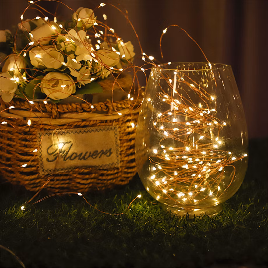 Solar LED Christmas Decorative Lights 8 Functions 50 Lights String Outdoor Waterproof Garden Lights