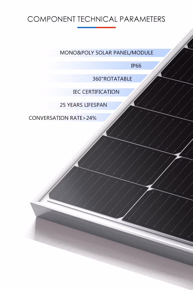 Hot DIP Galvanized Solar Panel 8.5m LED Solar Street Lamp