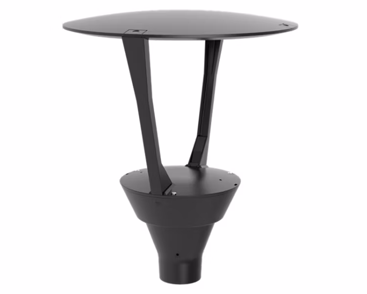AC 100-277V Outdoor Lighting IP65 Smart Plaza Luminaire LED Post-Top Lantern
