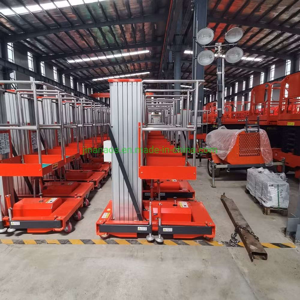 10m Hydraulic Scissor Lift Table Aluminium Mast Structure