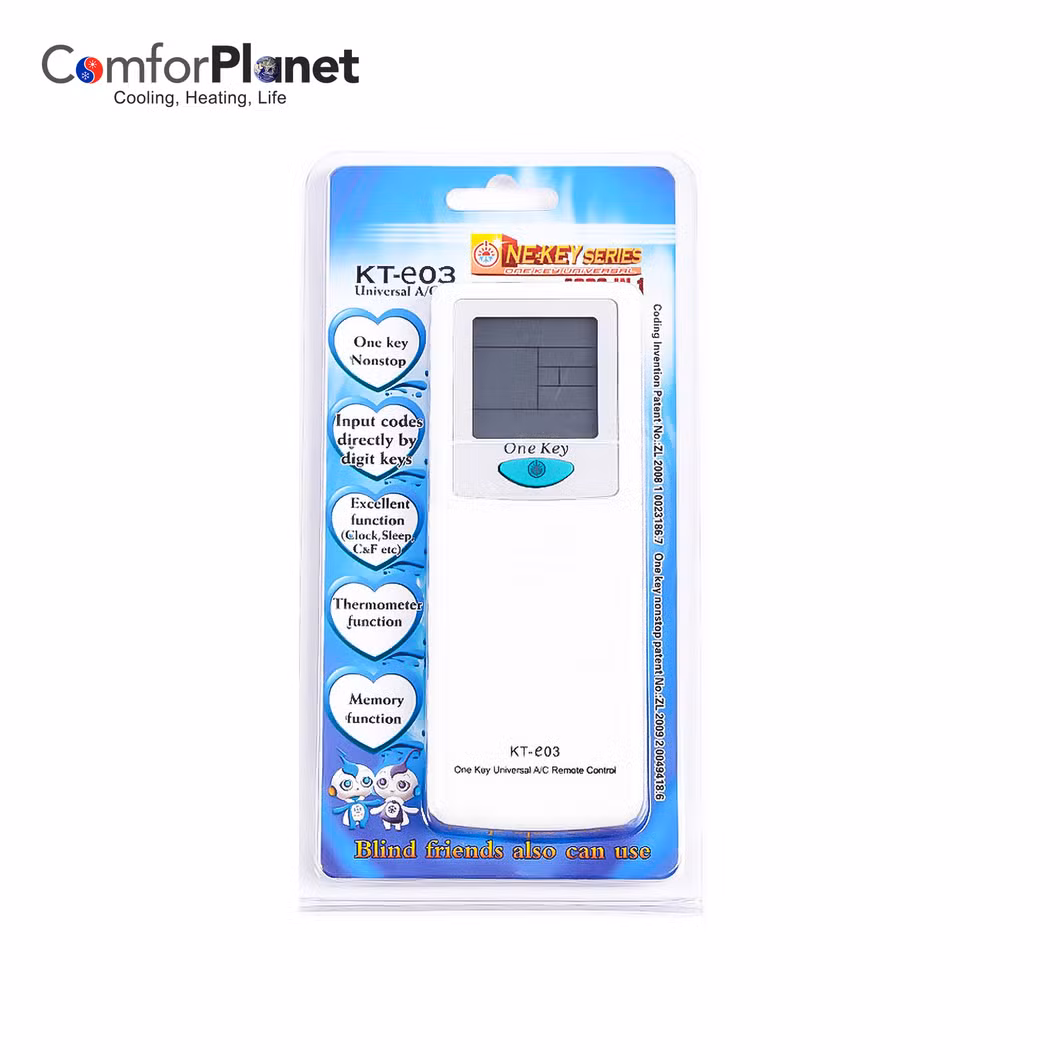 High Quality Air Conditioner Square Plastic AC Square Wireless Digital LCD Spare Parts Universal Remote Control