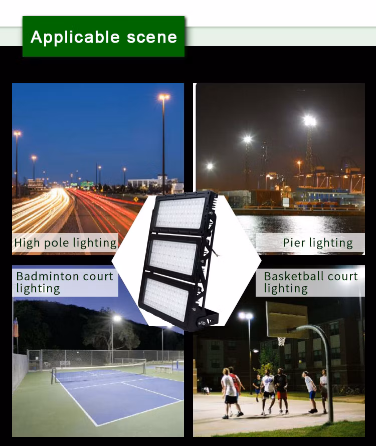 Hot Selling 1000W 1200W Outdoor Sport Golf Course Basketball Arena Badminton Court Field Apron LED High Mast Stadium Light