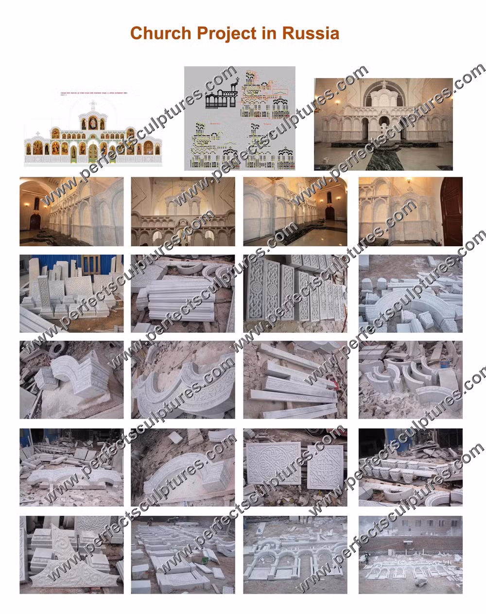 Beautiful Decorative Stone Wedding Columns Pillars (QCM122)