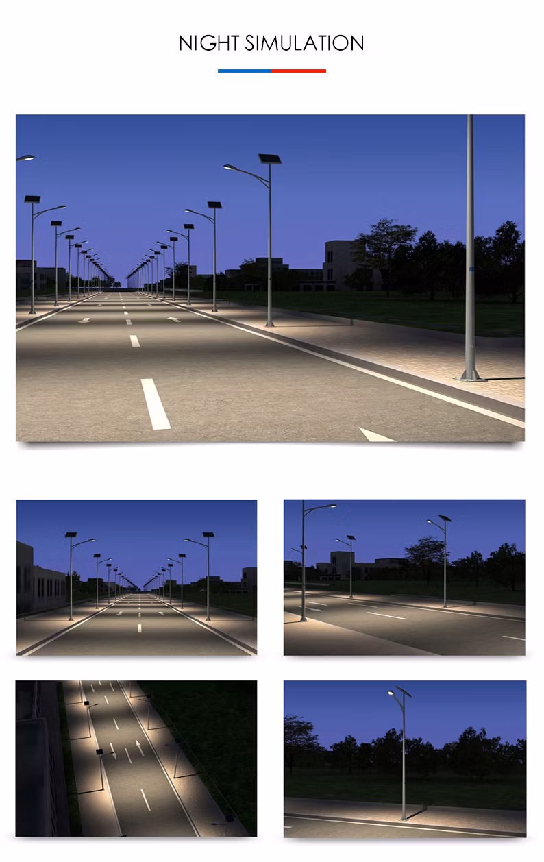 Hot DIP Galvanized Solar Panel 8.5m LED Solar Street Lamp