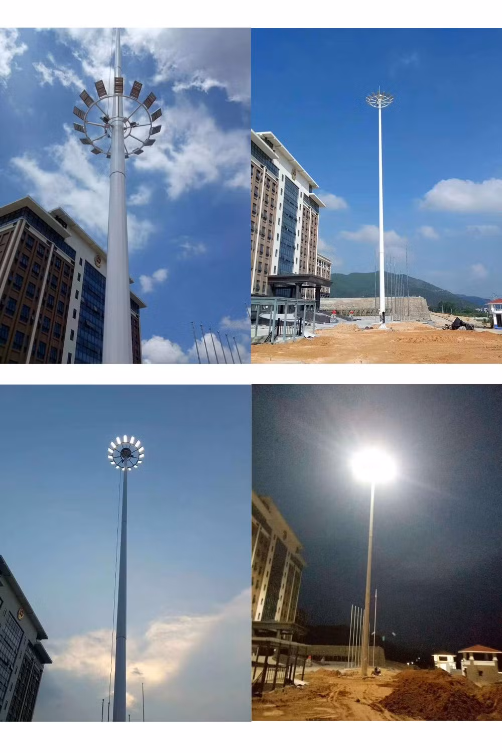 Discount Product Steel High Mast Light Pole Hot DIP Galvanized 20m Street High Mast Pole
