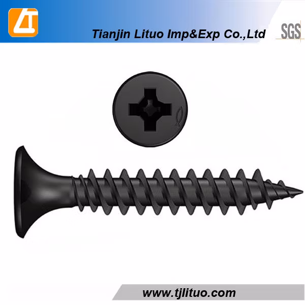 Bugle Head Black Coarse Thread Drywall Screws Coarse Thread Drywall Tornillos