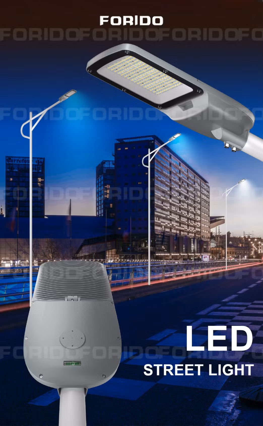 Energy-Efficient 50-300W LED Street Lights for Urban Roads