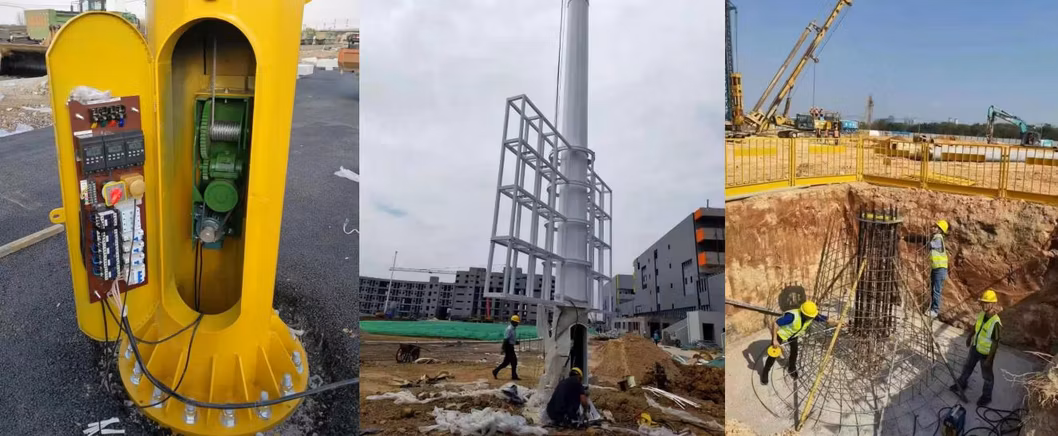 15m 20m 25m High Mast with Lantern Carriage and LED Flood Lights
