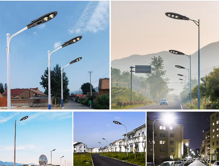 Round Tennis Shoebox Twin Road Lamp Outdoor IP65 Waterproof 50W 100W 150W 200W Cobra COB LED Street Light