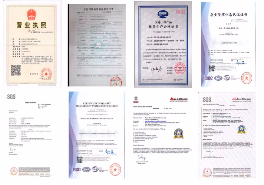 Road Crash Barrier Malaysian Guardrail with Various Post