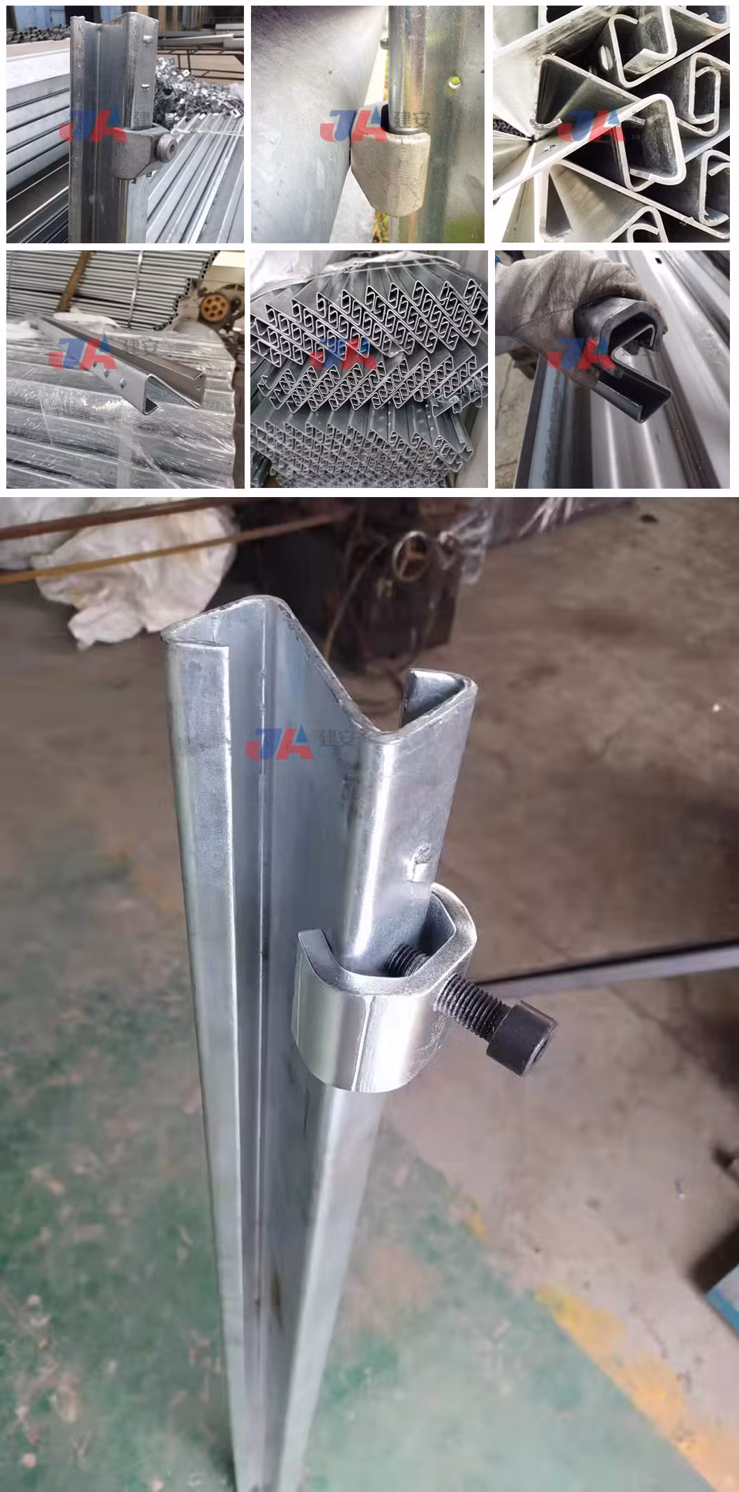 Hot Dipped Galvanized Road Barrier Steel Z Post