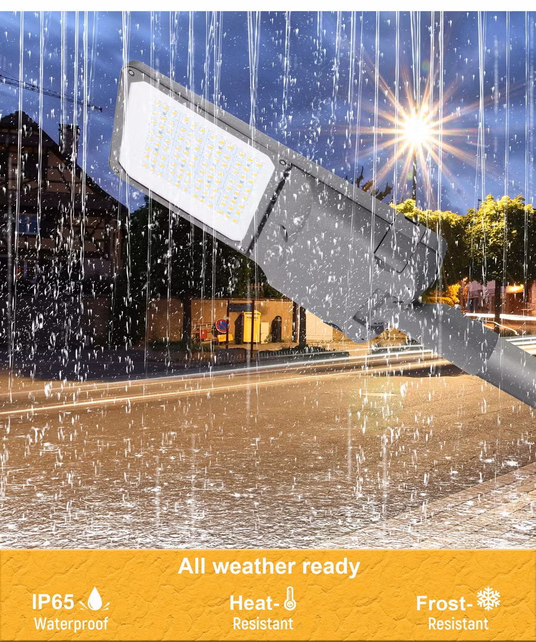50W 100W 150W 200W Aluminum Waterproof IP65 Outdoor Lamp Intergrated LED Street Lamp