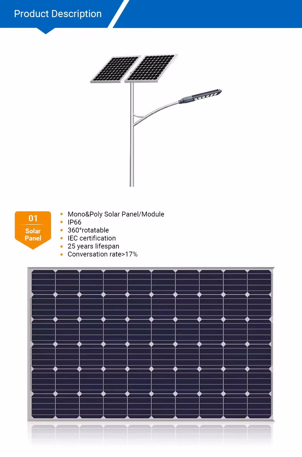 Garden Lighting Outdoor Smart LED Street Light