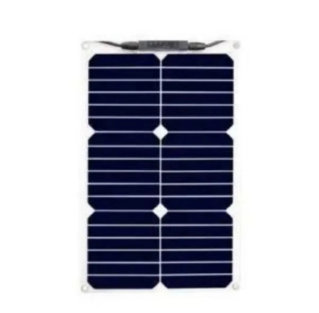 100 Watt 12 Volt 110W 120W Monocrystalline Semi-Flexible Bendable Mono off-Grid Charger Flexible Solar Panel for Marine RV Cabin Van Car Uneven Roof Surfaces