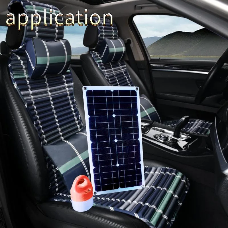 10W 20W 30W High Effeciency Mono Flexible Solar panel with USB for Power Bank