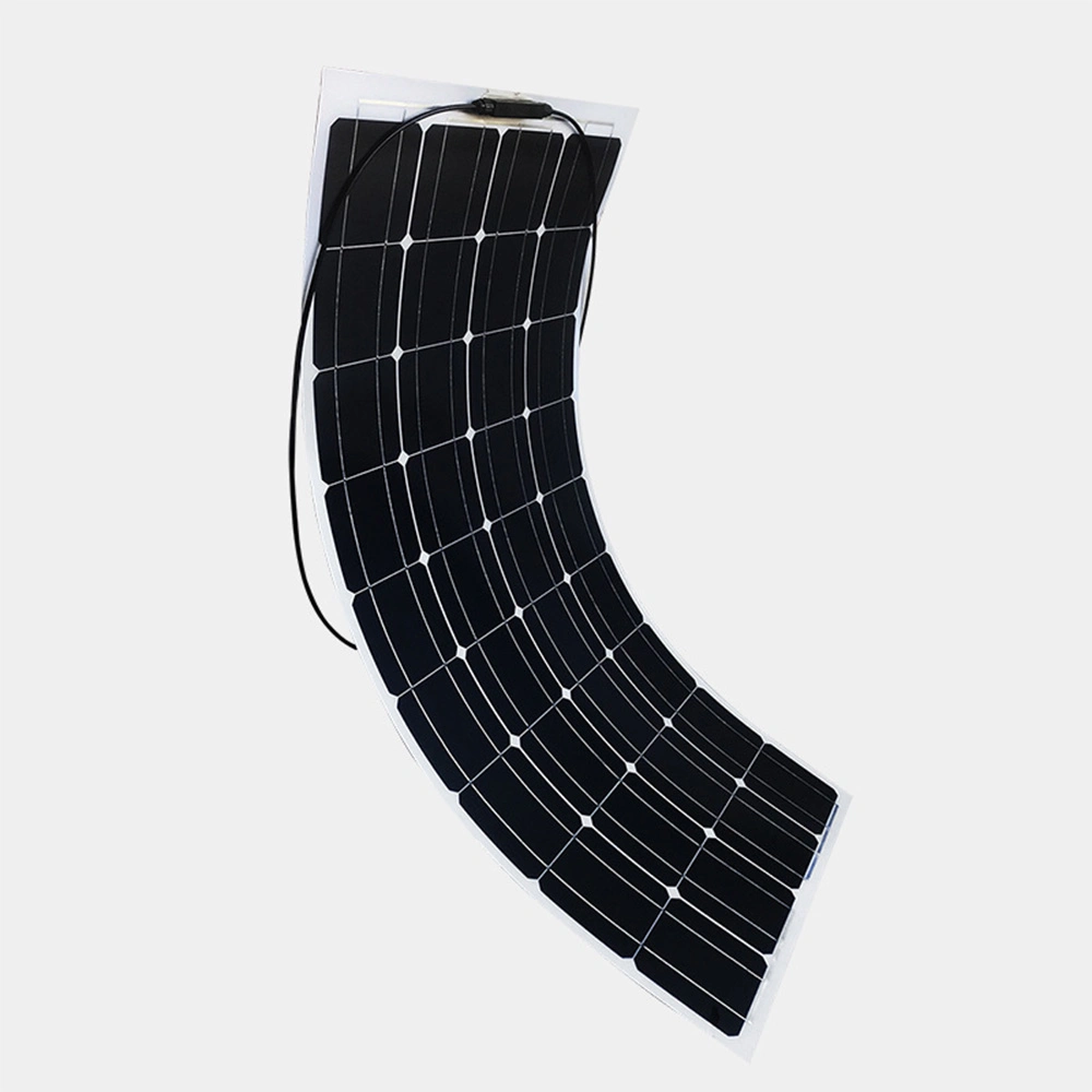 Portable 100 Watt Monocrystalline ETFE Solar Panel Flexible for Touring Car