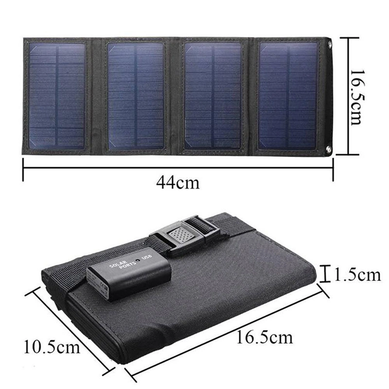 10W 12W 20W 120W Portable Flexible Charge Kit Outdoor 5-20V Battery Charging Solar Folding Bag Photovoltaic Panel